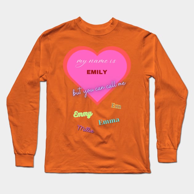 Emily Long Sleeve T-Shirt by baseCompass